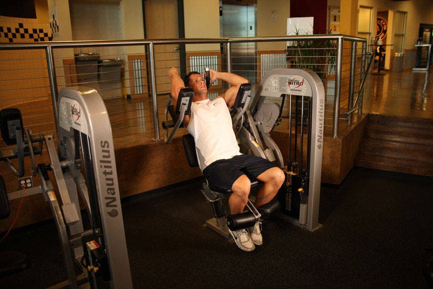 Máquina de crunch de abdominales