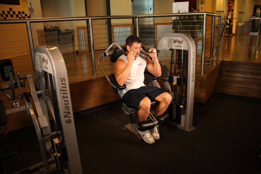 Máquina de crunch de abdominales - Posición 2