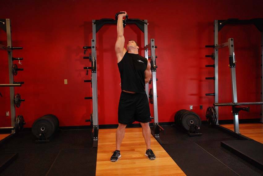 Molino de viento avanzado con kettlebell