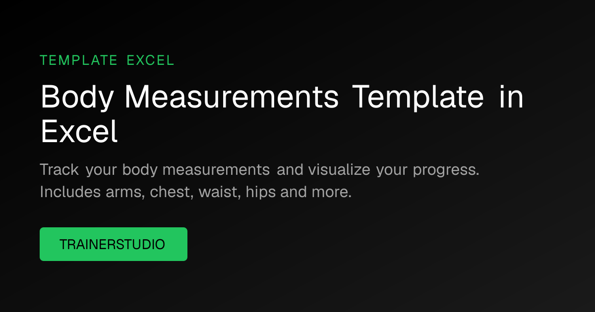 Free Body Measurements Template Excel 2026