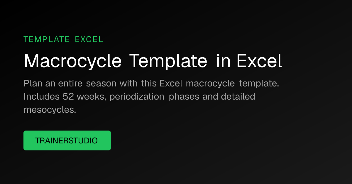 Free Macrocycle Template Excel 2026