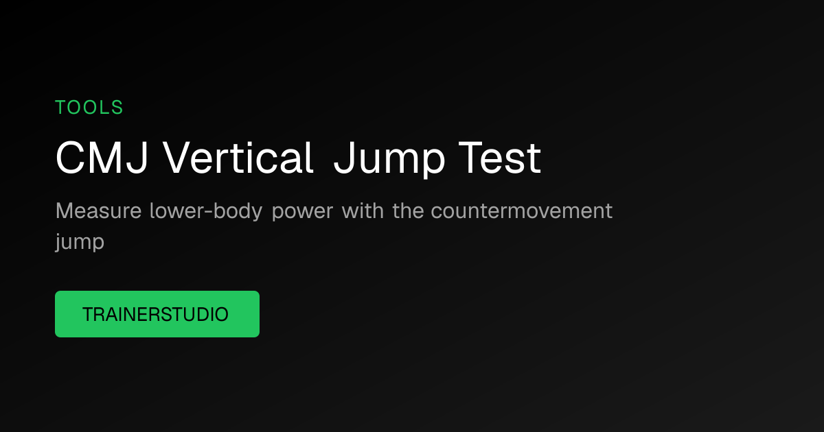 Vertical Jump Test Calculator: Leg Power CMJ (Free 2026)