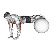 Flexión Estrecha Con Balón De Estabilidad