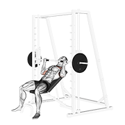 Press Inclinado Smith Con Agarre Inverso