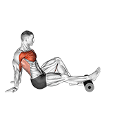 Rodillo Sentado Con Una Pierna Para Flexión Y Depresión De Hombros