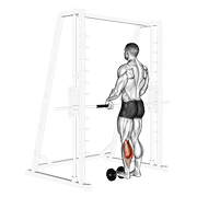 Elevación De Talón Unílatera Con Mancuerna