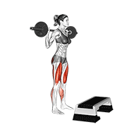 Sentadilla Con Barra Y Salto Paso A Zancada Inversa