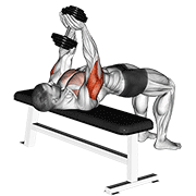 Press De Tríceps Con Mancuernas