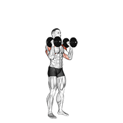 Press Militar Con Mancuernas