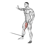 Adducción De Cadera Con Cable