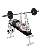 Dominada Con Barra En Banco Inclinado