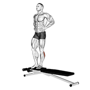 Salto Hacia Abajo Desde Caja Con Estabilización De Una Pierna