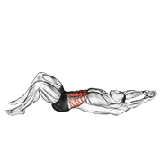 Crunch Abdominal Con Manos Por Encima De La Cabeza