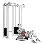 Crunch Lateral Con Cable (bosu Ball)