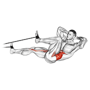 Crunch De Bicicleta Con Banda Elástica