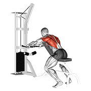 Remo En Banco Inclinado Con Cable