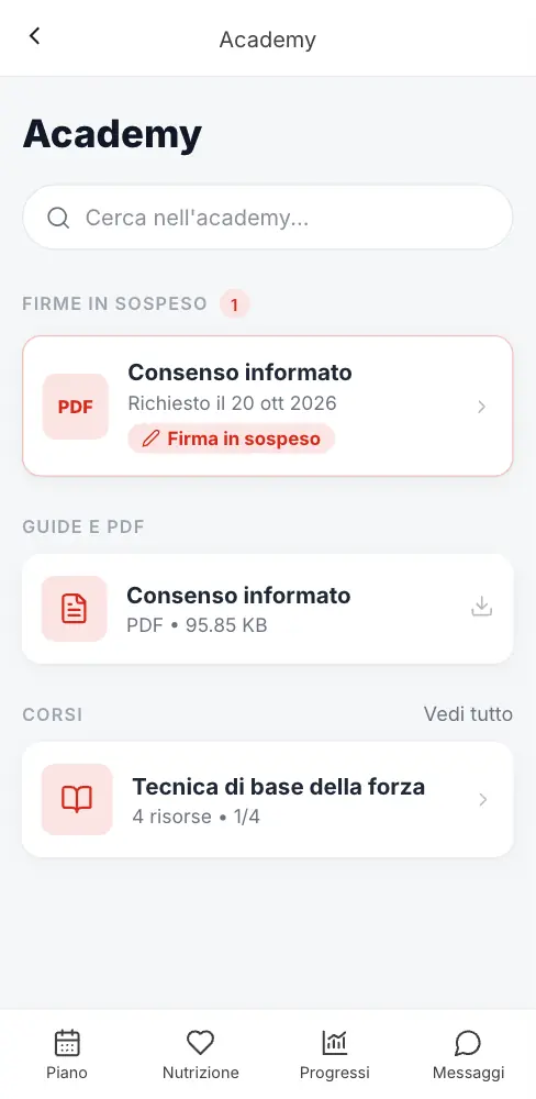 Spuntare l'accettazione, disegnare la firma e confermare