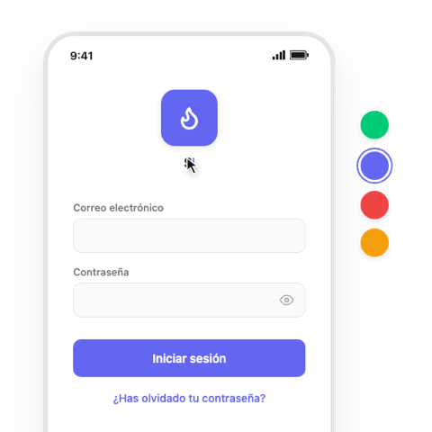 Vista previa de personalización de app