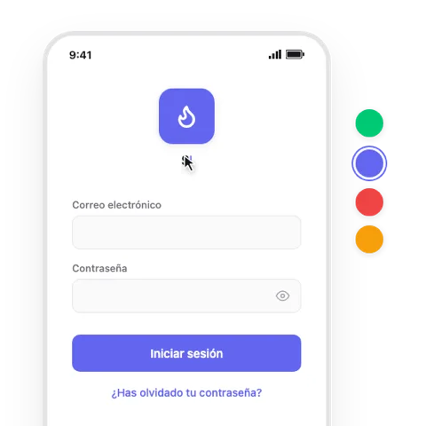 Vista previa de personalización de app